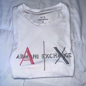 Armani Exchange Women’s White T-Shirt (Small)